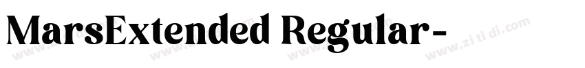 MarsExtended Regular字体转换